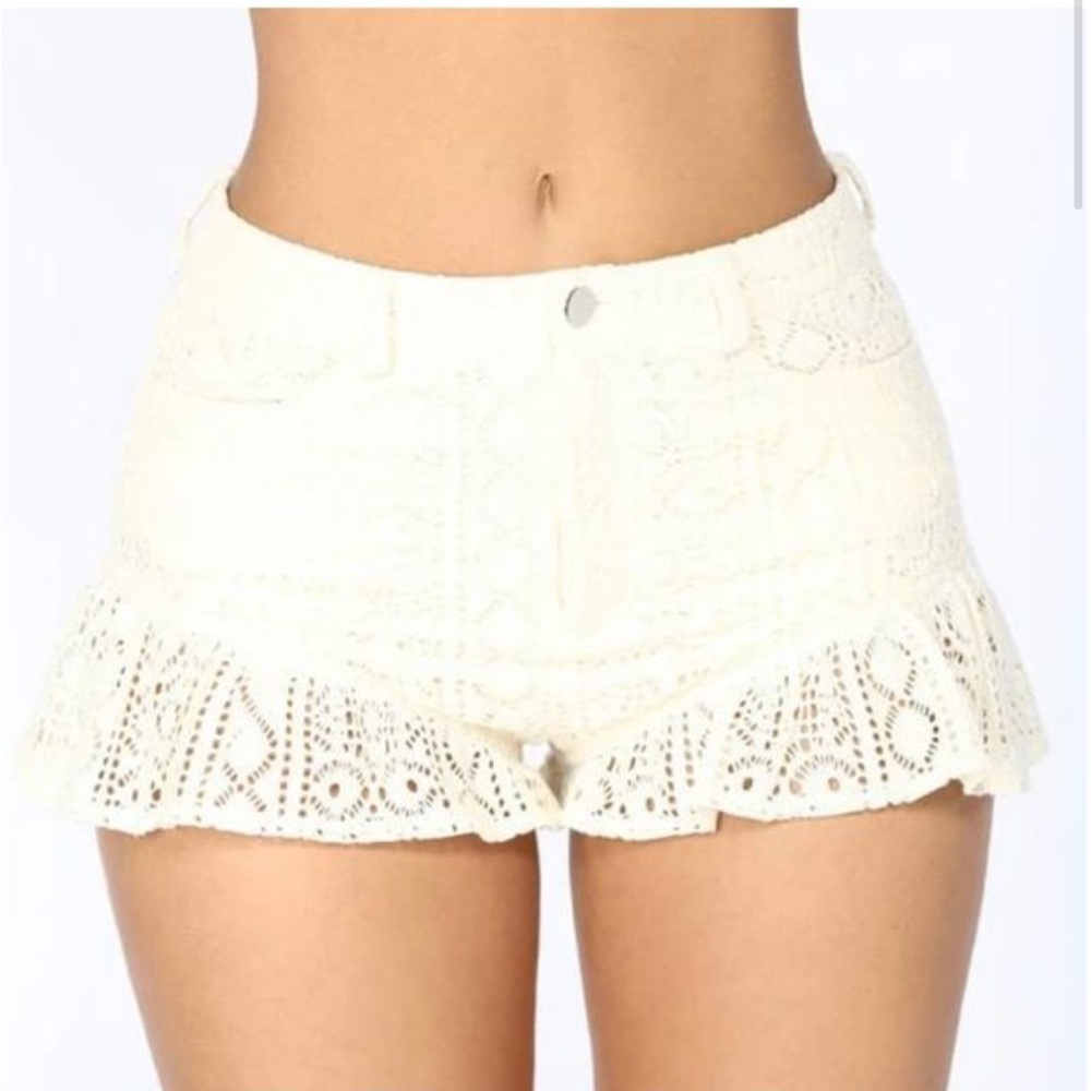 NWT Fashion Nova Lola Crochet Micro Hot Shorts